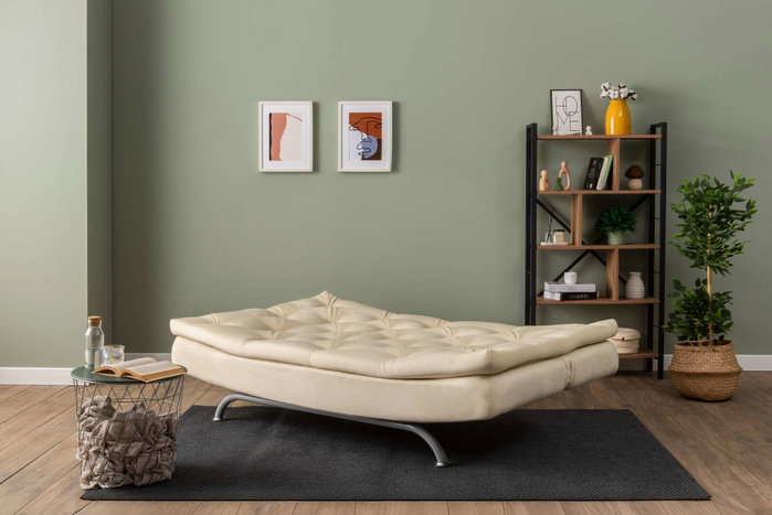Atelier Del Sofa Rivo - Sofá-Cama de 3 Plazas Crema Atelier Del Sofa Rivo - Sofá-Cama de 3 Plazas Crema